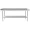 Koolmore 16 Gauge Stainless Steel Commercial Equipment Stand - 30 x 60 Heavy Duty Griddle Stand w/Undershelf EQT-163060 - alternate 1